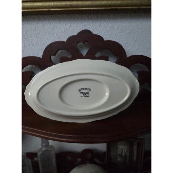 Syracuse China Orchard Gravy Boat w/ Attached Underplate 1940s–50s Vintage - Picture 6 of 7